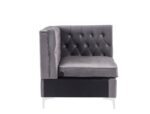 Jaszira Modular – Wedge in Gray Velvet 57374 by ACME Luxury Living Room Furniture Mobilia Cleopatra 15 Jaszira Modular – Wedge in Gray Velvet 57374 by ACME 15