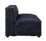 Blue Leather Birdie Modular – Armless Loveseat 56596 by ACME Luxury Living Room Furniture Mobilia Cleopatra 15 Blue Leather Birdie Modular – Armless Loveseat 56596 by ACME 15