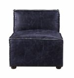 Blue Leather Birdie Modular – Armless Chair 56595 by ACME Luxury Living Room Furniture Mobilia Cleopatra 16 Blue Leather Birdie Modular – Armless Chair 56595 by ACME 16