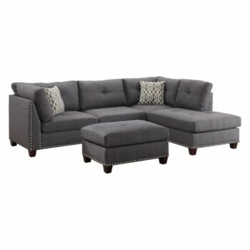Light Charcoal Laurissa Sectional Sofa by ACME