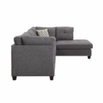 Light Charcoal Laurissa Sectional Sofa by ACME Luxury Living Room Furniture Mobilia Cleopatra 19 Light Charcoal Laurissa Sectional Sofa by ACME 19