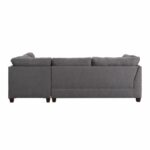 Light Charcoal Laurissa Sectional Sofa by ACME Luxury Living Room Furniture Mobilia Cleopatra 21 Light Charcoal Laurissa Sectional Sofa by ACME 21