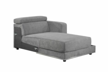 Gray Fabric Alwin Modular – Rf Chaise by ACME