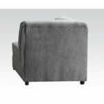 Gray Velvet Bois Modular – Wedge W/Pillow by ACME Luxury Living Room Furniture Mobilia Cleopatra 7 Gray Velvet Bois Modular – Wedge W/Pillow by ACME 7
