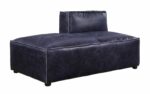 Blue Leather Birdie Modular – Chaise 56598 by ACME Luxury Living Room Furniture Mobilia Cleopatra 13 Blue Leather Birdie Modular – Chaise 56598 by ACME 13