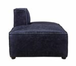 Blue Leather Birdie Modular – Chaise 56598 by ACME Luxury Living Room Furniture Mobilia Cleopatra 15 Blue Leather Birdie Modular – Chaise 56598 by ACME 15