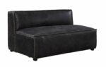 Slate Leather Birdie Modular – Armless Loveseat 56586 by ACME Luxury Living Room Furniture Mobilia Cleopatra 13 Slate Leather Birdie Modular – Armless Loveseat 56586 by ACME 13