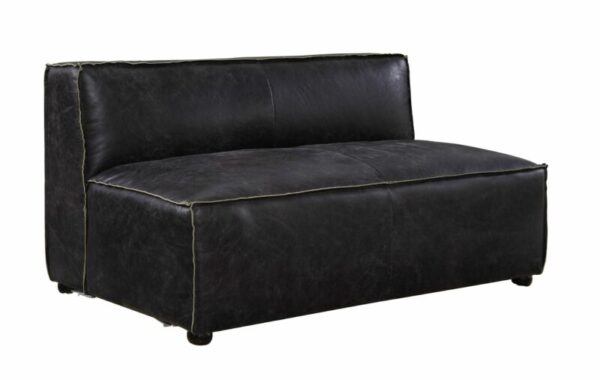 Slate Leather Birdie Modular – Armless Loveseat 56586 by ACME 8