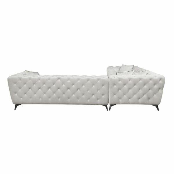 Atronia Sectional Sofa With 4 Pillows in Beige Fabric LV01160 by ACME 11