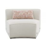 Beige Boucle Sahara Sectional Sofa W/3 Pillows LV03010 By ACME 21