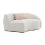 Beige Boucle Sahara Sectional Sofa W/3 Pillows LV03010 By ACME 23
