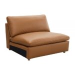 Brighton Modular Armless Chair in Brown Leather LV03371 by ACME Luxury Living Room Furniture Mobilia Cleopatra 20 Brighton Modular Armless Chair in Brown Leather LV03371 by ACME 20
