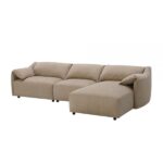 Light Brown Suede Veata Sectional Sofa LV03090 By ACME 23