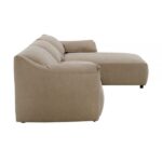 Light Brown Suede Veata Sectional Sofa LV03090 By ACME 24