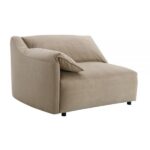 Light Brown Suede Veata Sectional Sofa LV03090 By ACME 26