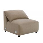 Light Brown Suede Veata Sectional Sofa LV03090 By ACME 28
