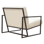Black Frame Bone Boucle Textured Fabric Luxe Chair By Diamond Sofa 15