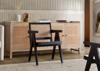 Black Cane Carter Chair By Diamond Sofa