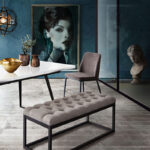 Black Powder Coat Mateo Bench By Diamond Sofa 11