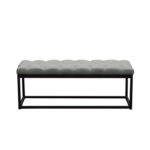 Black Powder Coat Mateo Bench By Diamond Sofa 12