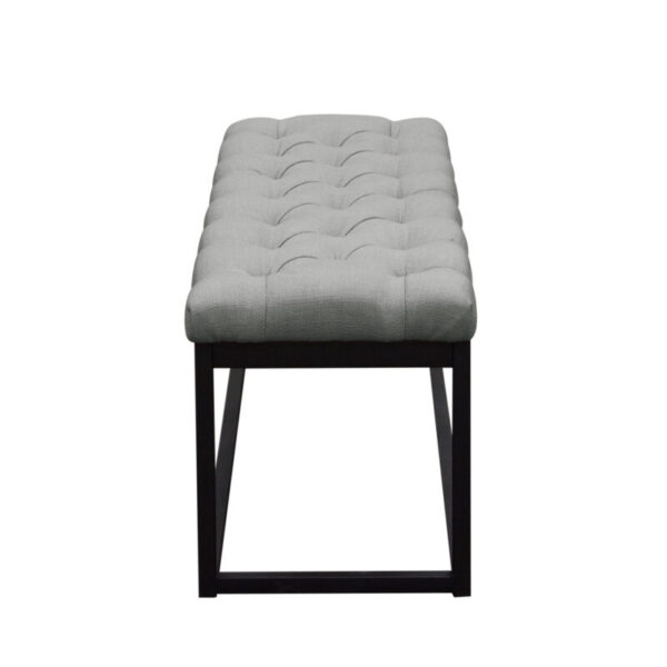 Black Powder Coat Mateo Bench By Diamond Sofa 9