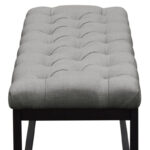 Black Powder Coat Mateo Bench By Diamond Sofa 14
