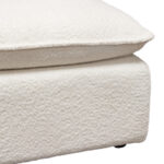 White Faux Shearling Ivy Ottoman By Diamond Sofa 11