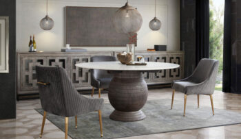 Brushed Gold Grey Velvet Quinn Chair By Diamond Sofa