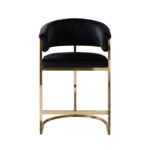 Gold Black Velvet Solstice Chair By Diamond Sofa 13