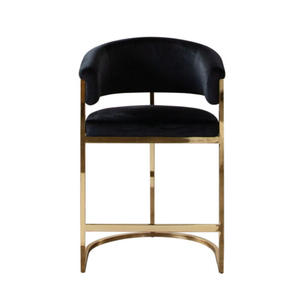 Gold Black Velvet Solstice Chair By Diamond Sofa 8