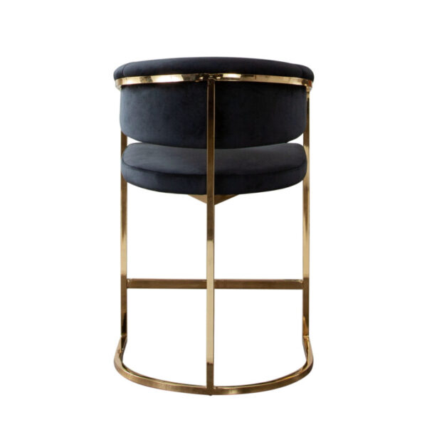Gold Black Velvet Solstice Chair By Diamond Sofa 11