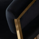 Gold Black Velvet Solstice Chair By Diamond Sofa 17