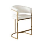 Gold Cream Velvet Solstice Chair By Diamond Sofa 16
