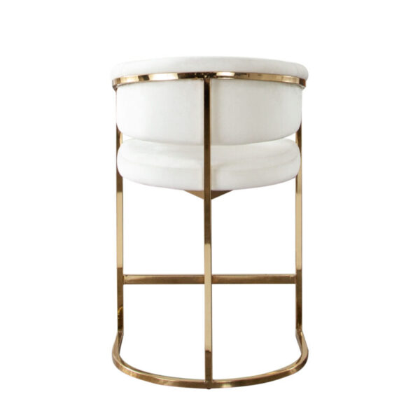 Gold Cream Velvet Solstice Chair By Diamond Sofa 12