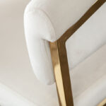 Gold Cream Velvet Solstice Chair By Diamond Sofa 19