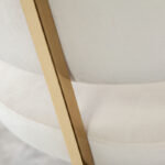 Gold Cream Velvet Solstice Chair By Diamond Sofa 20