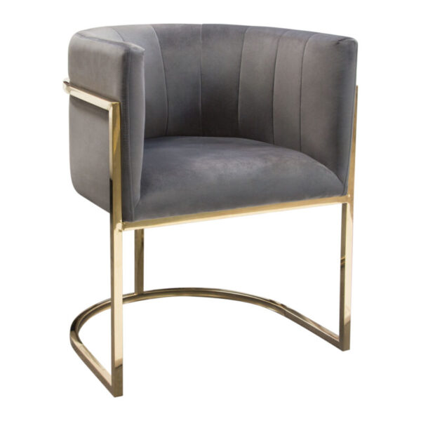 Gray Velvet Pandora Dining Chair by Diamond Sofa 18