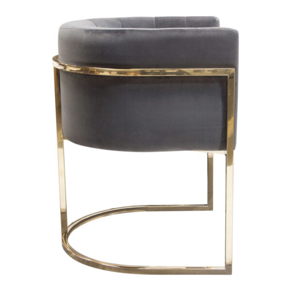Gray Velvet Pandora Dining Chair by Diamond Sofa 19