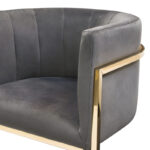 Gray Velvet Pandora Dining Chair by Diamond Sofa 35