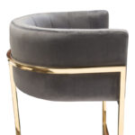 Gray Velvet Pandora Dining Chair by Diamond Sofa 42