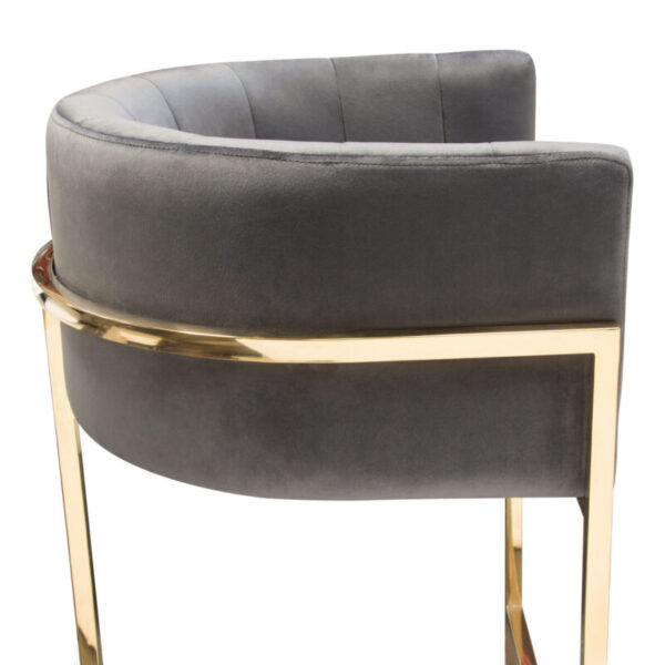Gray Velvet Pandora Dining Chair by Diamond Sofa 28
