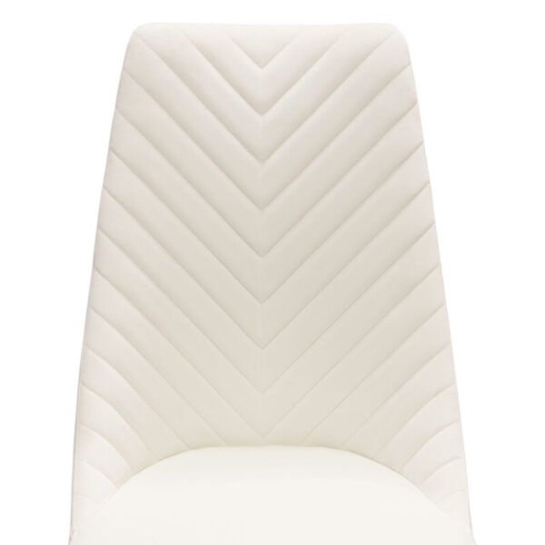 Gold Frame Cream Velvet Vogue Dining Chair By Diamond Sofa 12