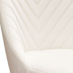 Gold Frame Cream Velvet Vogue Dining Chair By Diamond Sofa 19
