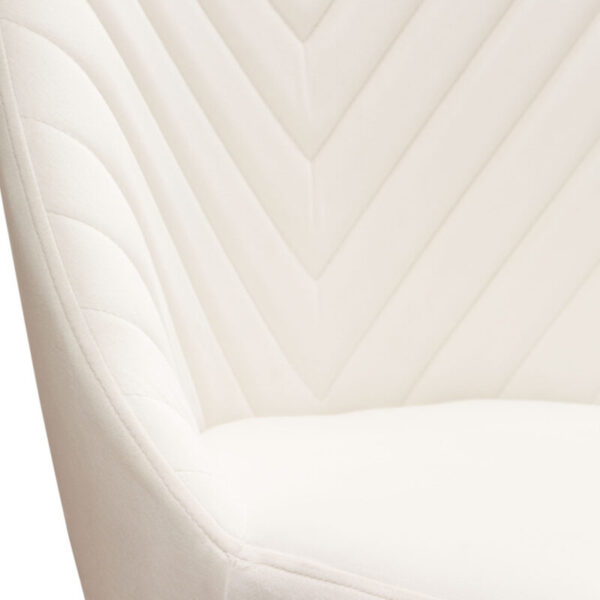 Gold Frame Cream Velvet Vogue Dining Chair By Diamond Sofa 13