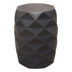 Gray Fig Stool Geometric Motif By Diamond Sofa 12