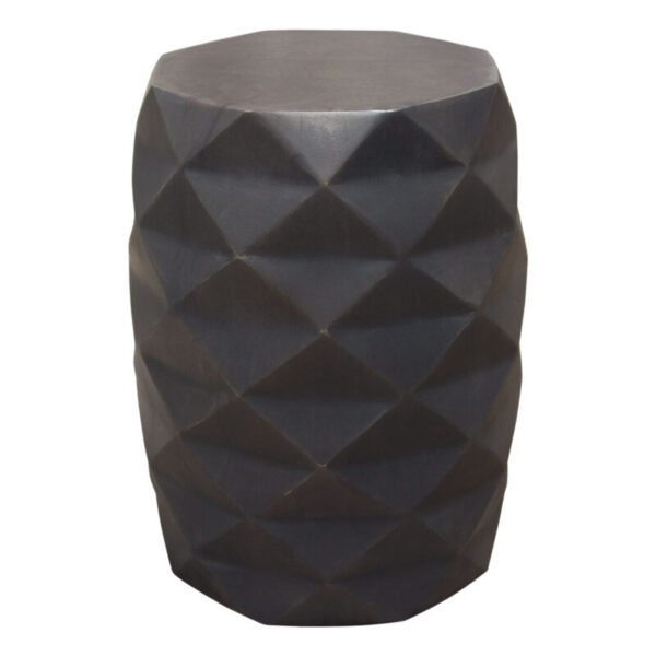 Gray Fig Stool Geometric Motif By Diamond Sofa 8