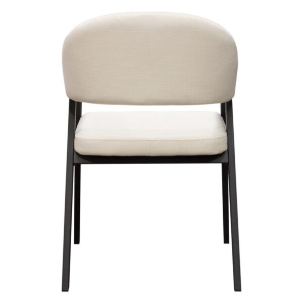Cream Fabric Adele Dining Chair By Diamond Sofa 11