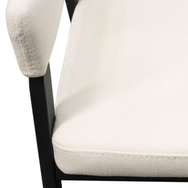 Cream Fabric Adele Dining Chair By Diamond Sofa 12