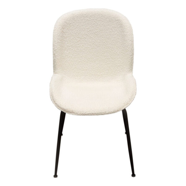 Ivory Boucle Session Dining Chair By Diamond Sofa 11