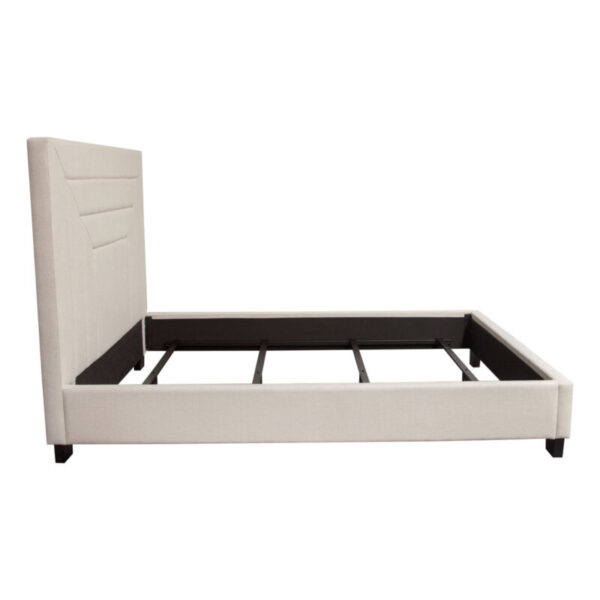 Cream Fabric Arden Low Profile Bed By Diamond Sofa 11